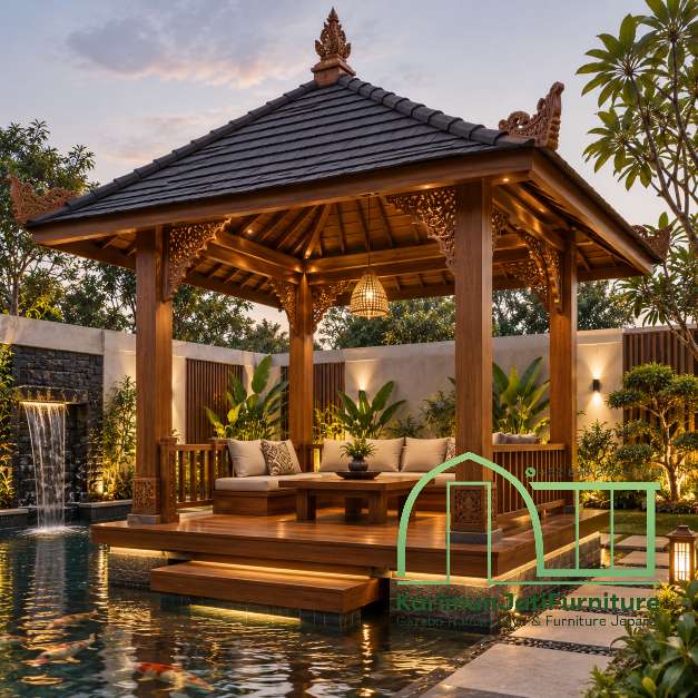Jasa Gazebo Kolam Bekasi